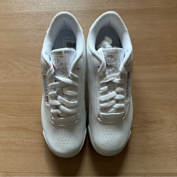 Reebok Classic Princess Trainer White Leather Trainers Sneakers Athletic Shoes - Picture 5 of 12